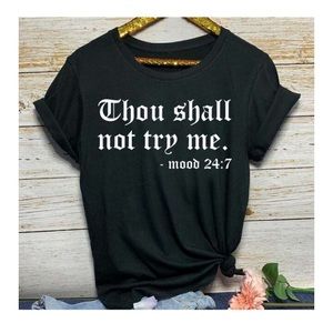 Don’t kill my vibe shirt in Black mood